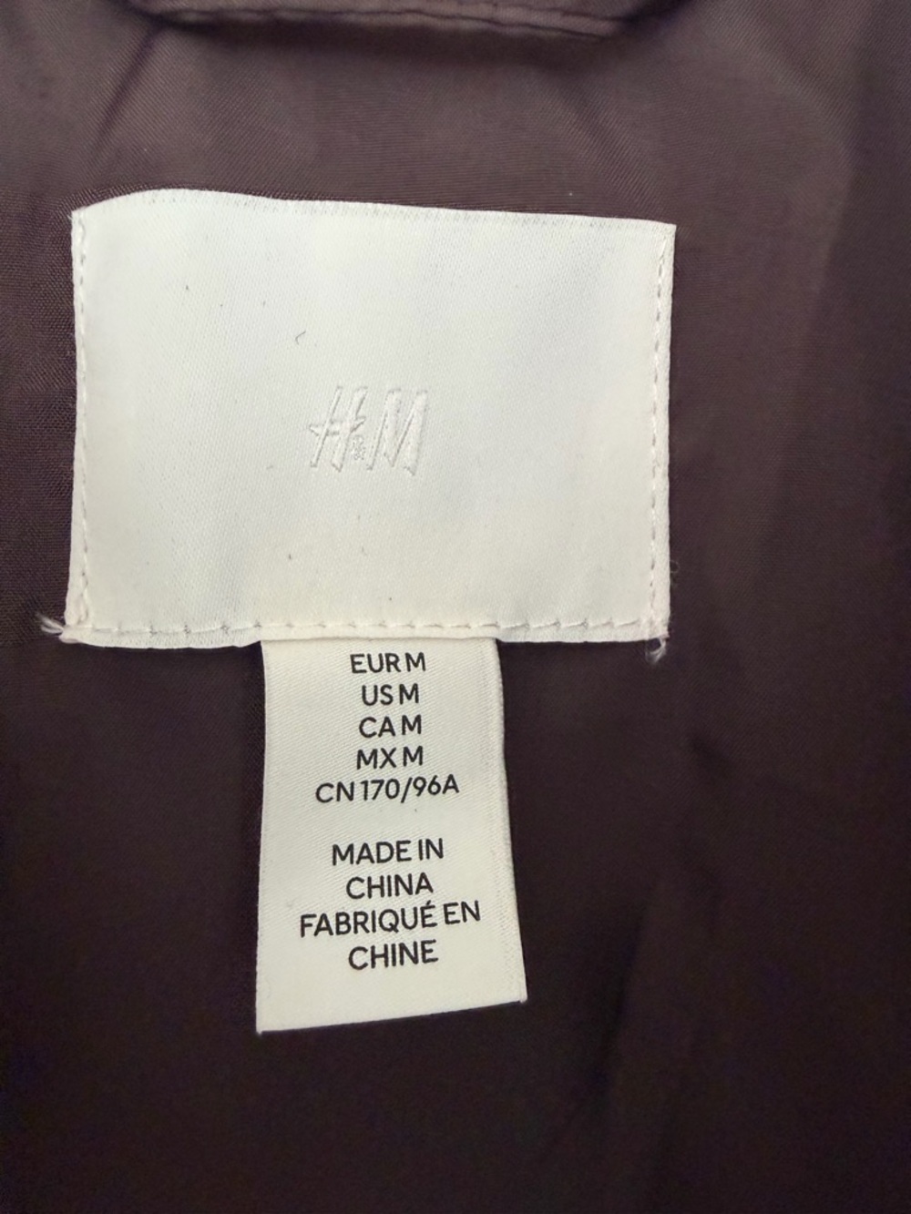 H&M Brown Inner Label Jacket - Picture 3 of 6